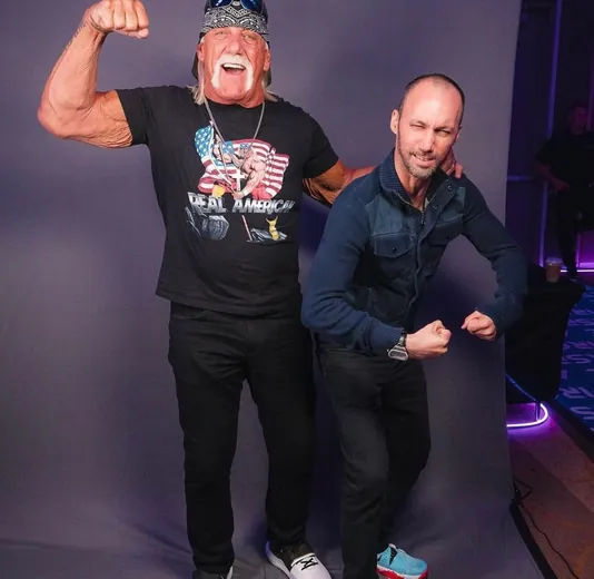 Dan Fleyshman with Hulk Hogan